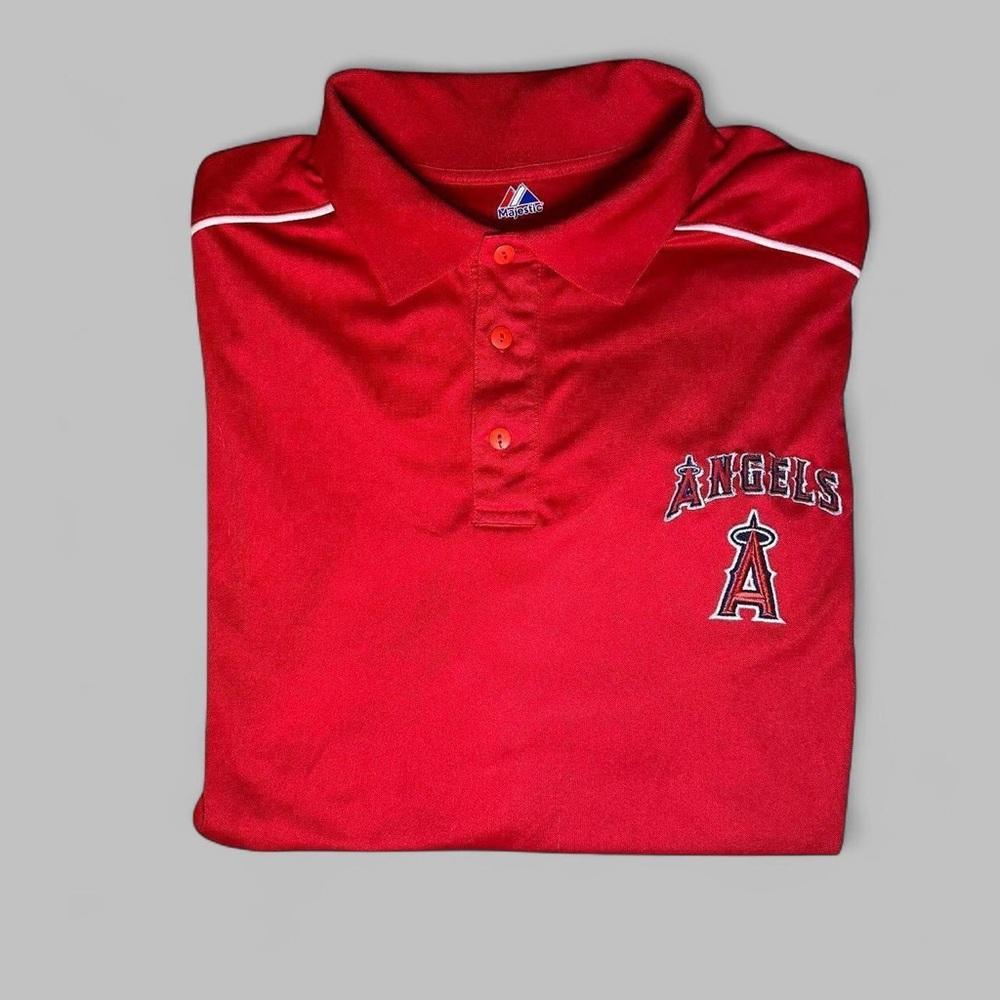 Los Angeles Angels Red Polo Shirt with Embroidered Logo 4XL